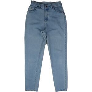 Vintage Lee Light Wash Grunge High Waisted Boho Festival Mom Denim Jeans 28 Long